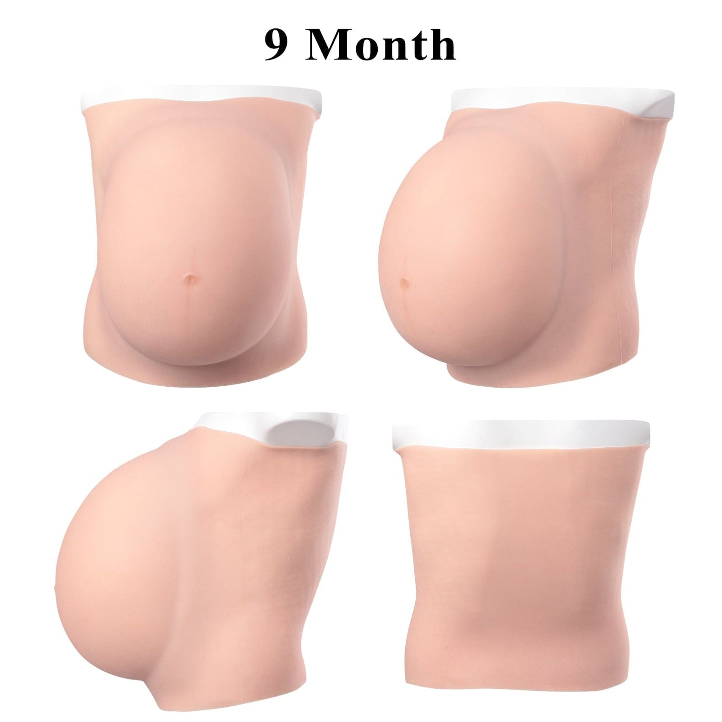 100% Artificial 8th Silicone Fake Pregnant Soft Belly Realistic Silicone Pregnancy Jelly Belly For Crossdresser Unisex Cosplay - SANBULE