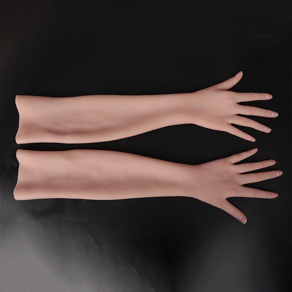 65cm Realistic Female Silicone Gloves With Veins For Cosplay - SANBULE