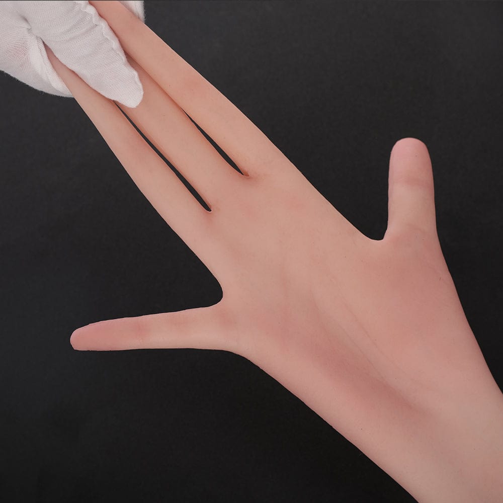 65cm Realistic Female Silicone Gloves With Veins For Cosplay - SANBULE