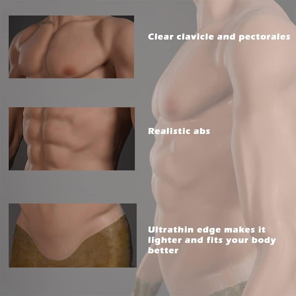 8th generation silicone muscle set with arms, pectoral armor and false pectoral muscles - SANBULE