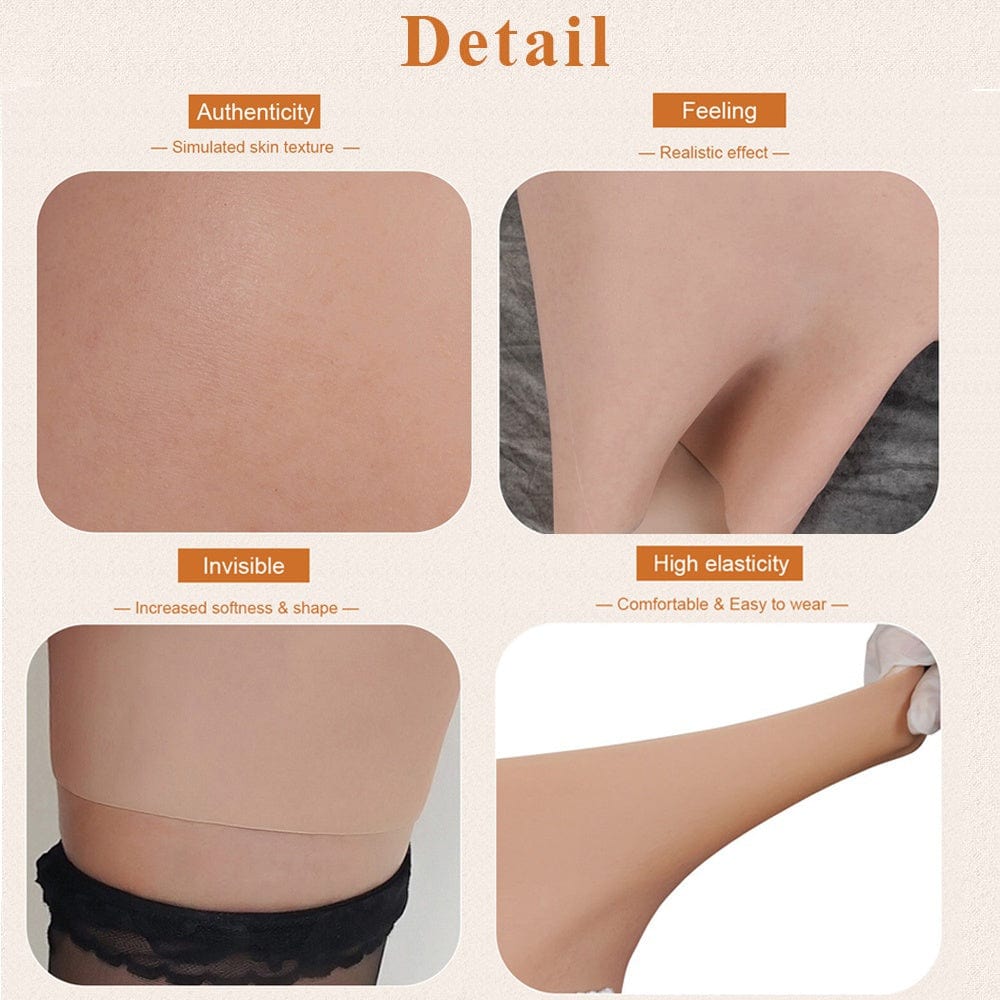 7th Silicone Fake Vagina Panty Thicken Hip Buttock Enhancer - SANBULE