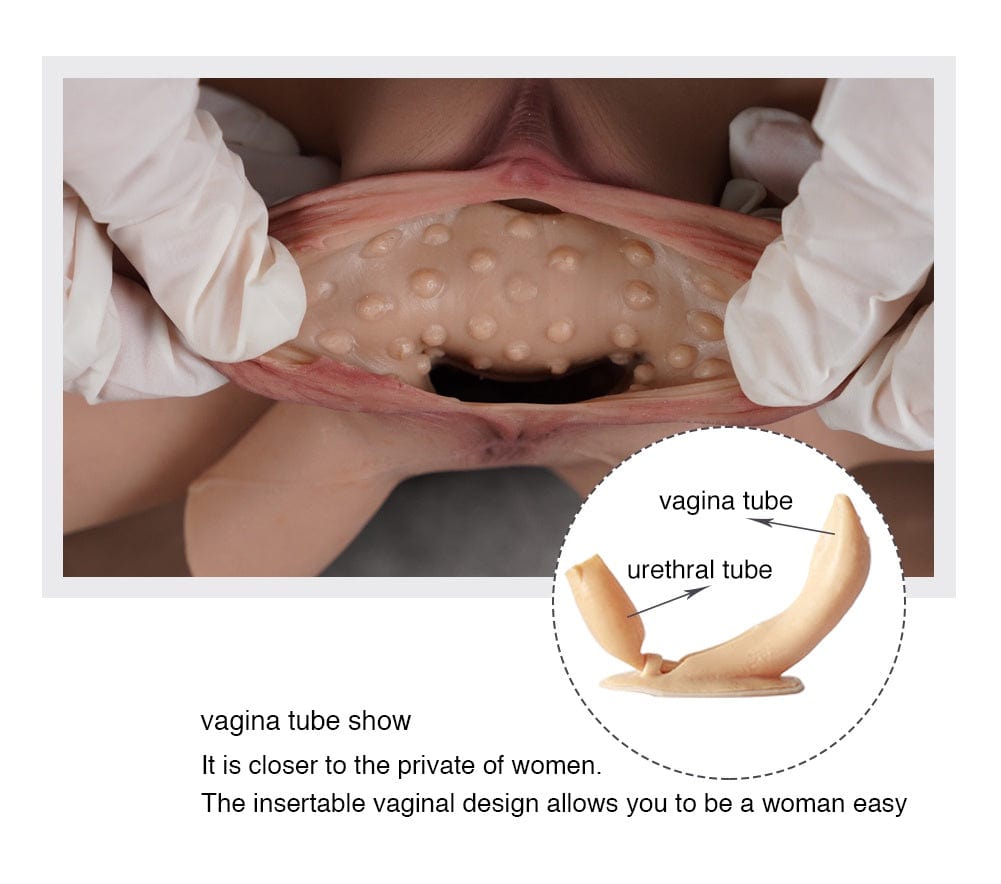 8th Silicone Pant Buttock Hip Up Enhancement Panties Fake Vagina - SANBULE
