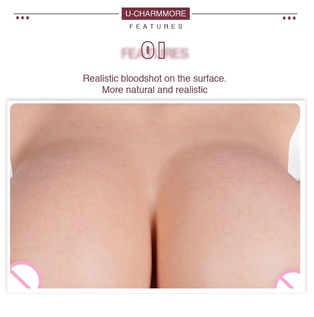 8th Realistic Silicone Fake Belly Artificial Soft Pregnancy Belly With Breasts For Crossdresser Shemale Belly Movie Prop - SANBULE