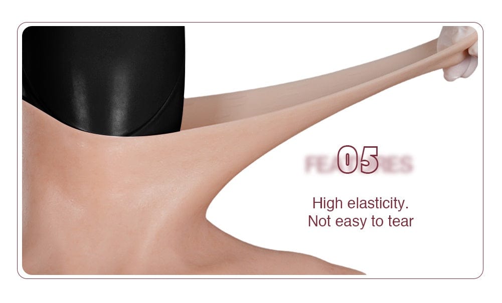 8th Realistic Silicone Fake Belly Artificial Soft Pregnancy Belly With Breasts For Crossdresser Shemale Belly Movie Prop - SANBULE