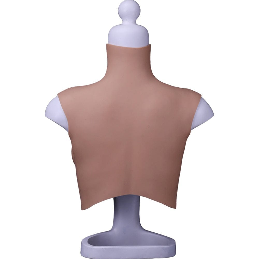 7th Plus size Oil Free Realistic Silicone Breast Forms Chest Plate - SANBULE