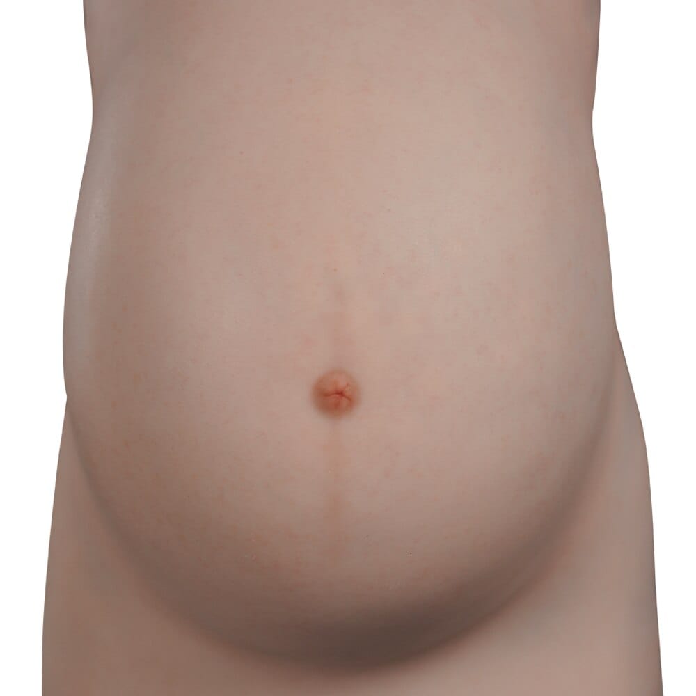 8th Pregnant Belly Fake Pregnant Crossdresser Cosplay Unisex Prosthetic Props Fake Silicone Breast Forms Drag Que - SANBULE