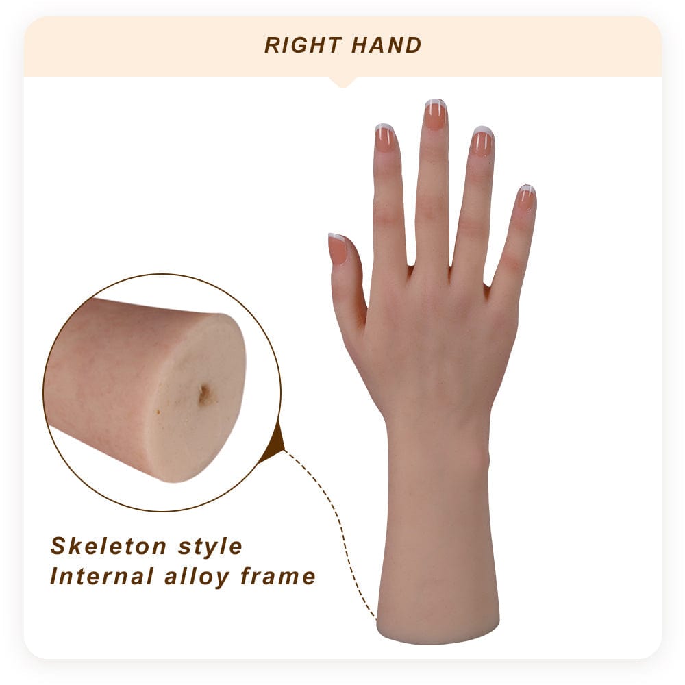Simulation hand model Foot model reddish skin color exhibit foot fetish silicone props Real Shape sexy female foot model - SANBULE