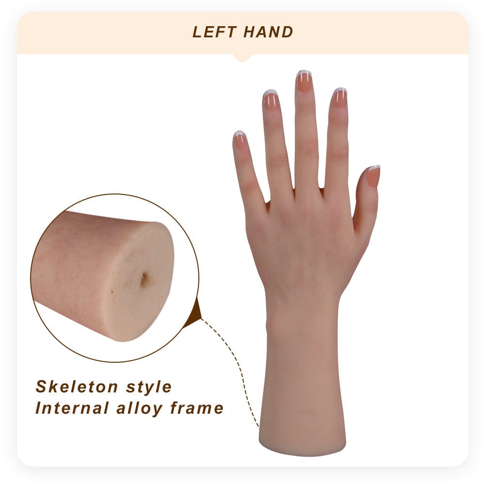 Simulation hand model Foot model reddish skin color exhibit foot fetish silicone props Real Shape sexy female foot model - SANBULE