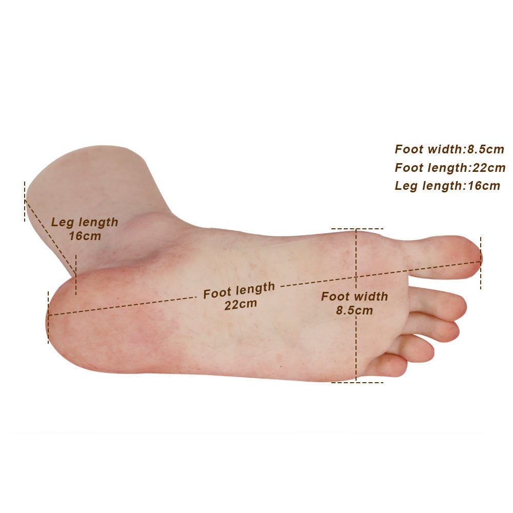 Simulation hand model Foot model reddish skin color exhibit foot fetish silicone props Real Shape sexy female foot model - SANBULE