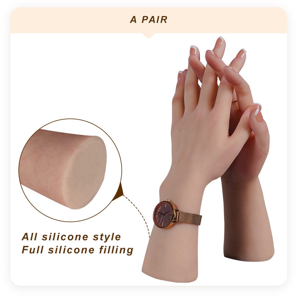 Simulation hand model Foot model reddish skin color exhibit foot fetish silicone props Real Shape sexy female foot model - SANBULE