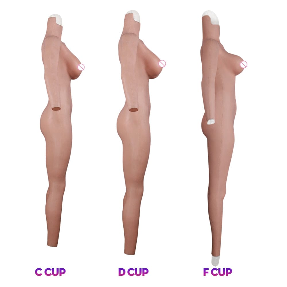 Fake Boobs Silicone Bodysuit For Transvestites Crossdressers 4th generation - SANBULE