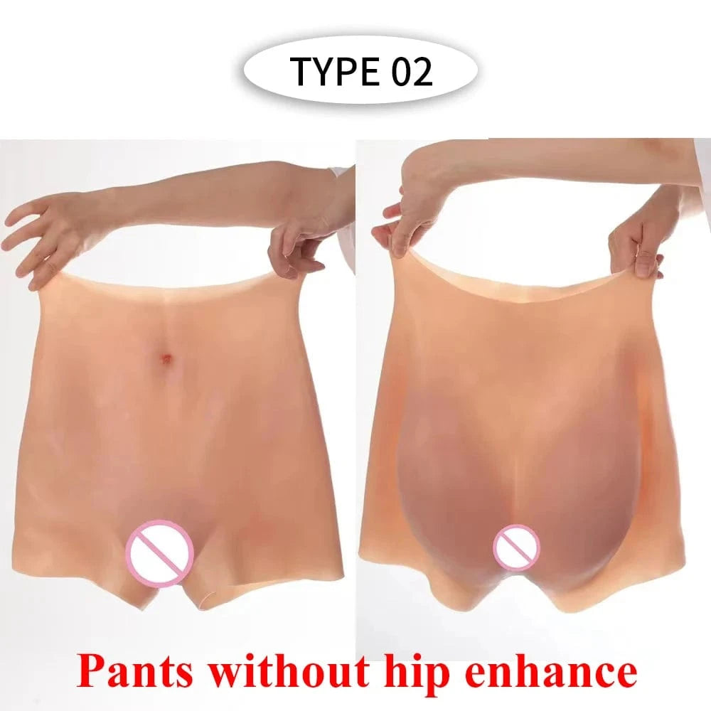 7th Crossdresser Ladyboy Buttock Lift Panties Silicone Hip Enhancer Pants For Cosplay Shemale Crossdressing Pants - SANBULE