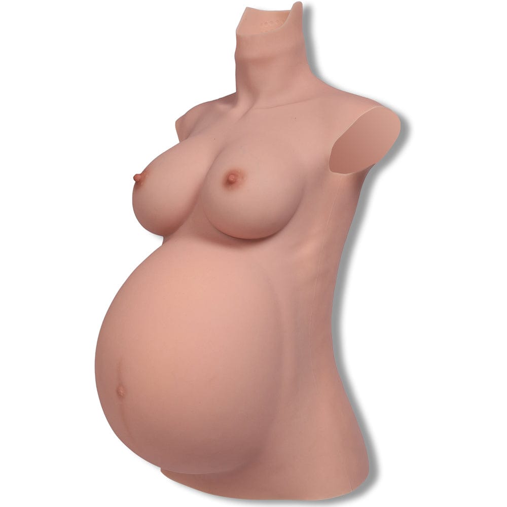 8th Pregnant Belly Fake Pregnant Crossdresser Cosplay Unisex Prosthetic Props Fake Silicone Breast Forms Drag Que - SANBULE