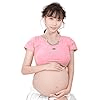 100% Artificial 8th Silicone Fake Pregnant Soft Belly Realistic Silicone Pregnancy Jelly Belly For Crossdresser Unisex Cosplay - SANBULE