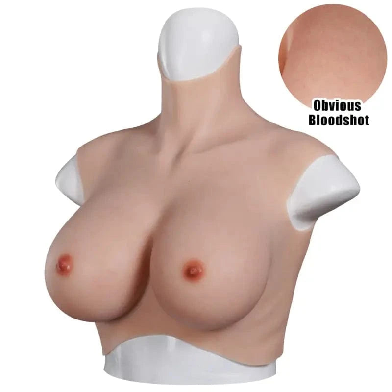 New Upgraded Airbag+Silicone or Full Silicone Top Quality Realistic Silicone Breast Forms With Bloodshot Design - SANBULE