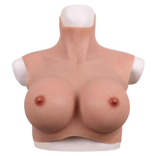 Fourth-generation M size silicone high-neck false chest