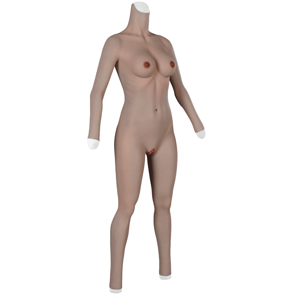 9th Oil-Free Silicone Bodysuit Makeup With Cool Floating Pussy Pussy For Transgender Shemale Boobs Plate Male To Female - SANBULE
