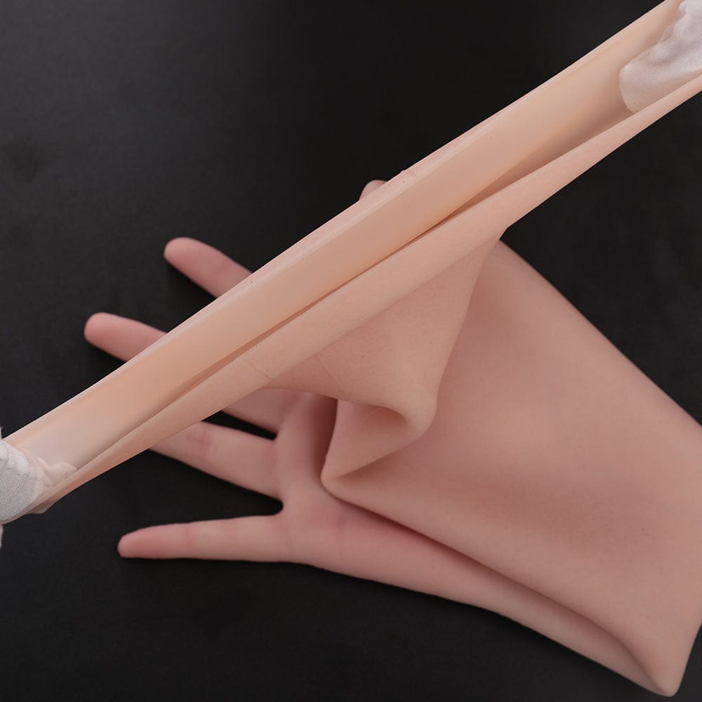 65cm Realistic Female Silicone Gloves With Veins For Cosplay - SANBULE