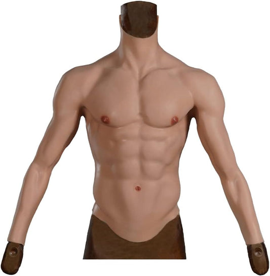 8th generation silicone muscle set with arms, pectoral armor and false pectoral muscles - SANBULE