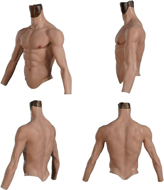 8th generation silicone muscle set with arms, pectoral armor and false pectoral muscles - SANBULE