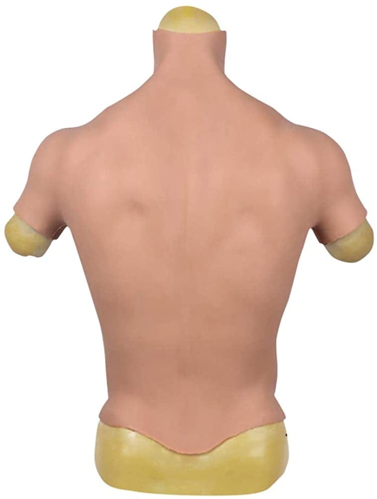 6thSilicone Chest Muscle Abdominal Fake Muscle Suit Vest For Crossdresser Cosplay - SANBULE