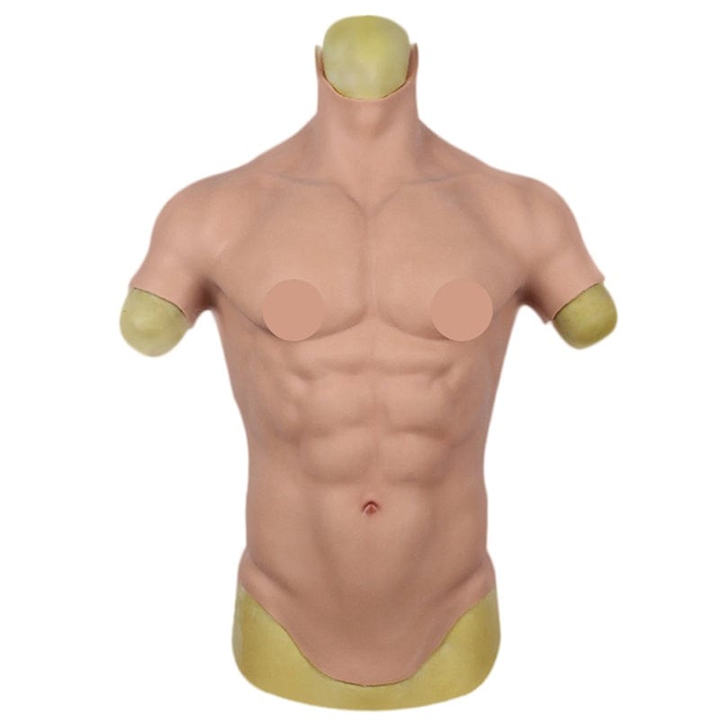 6thSilicone Chest Muscle Abdominal Fake Muscle Suit Vest For Crossdresser Cosplay - SANBULE