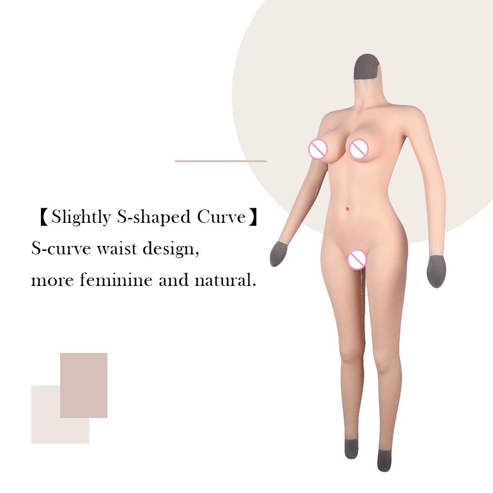 4th Silicone Fullbody Suit D Cup Breast - SANBULE