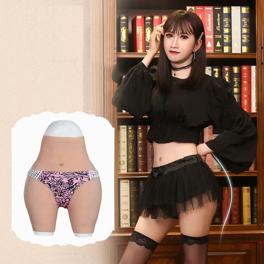 8th Silicone Pant Buttock Hip Up Enhancement Panties Fake Vagina - SANBULE