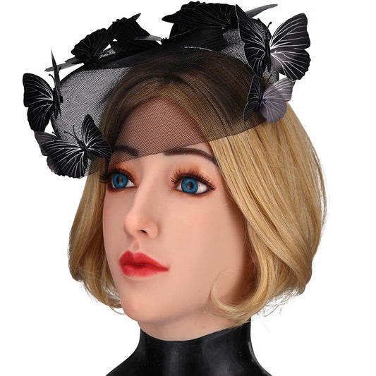 Realistic Silicone Female Mask Full Head Face Mask Disguise For Cosplay Crossdresser Transgender