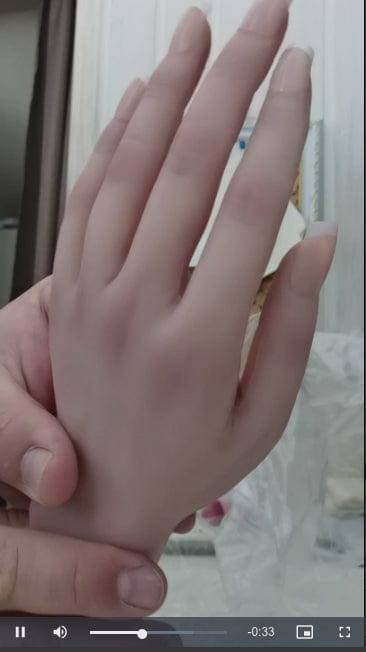 Simulation hand model Foot model reddish skin color exhibit foot fetish silicone props Real Shape sexy female foot model - SANBULE