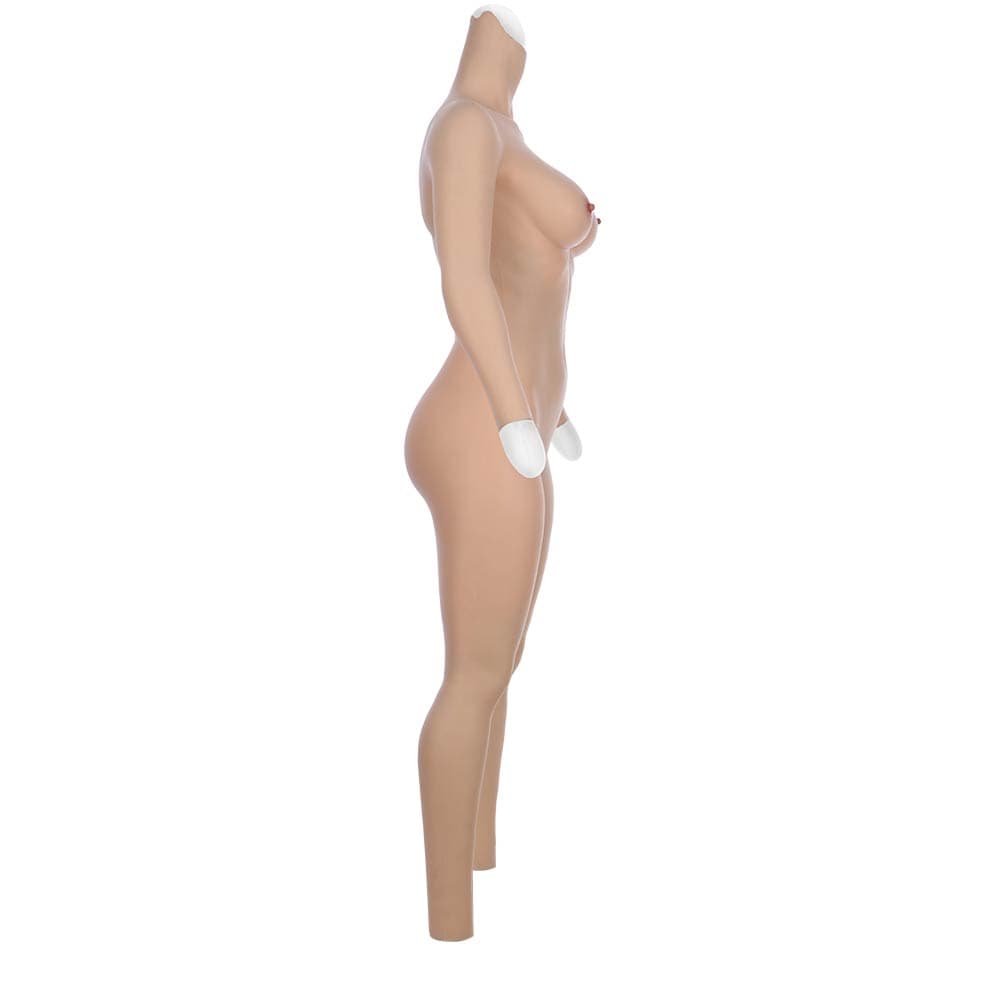 Generation Full body No-oil Silicone Bodysuit C and E cup For transvestites - SANBULE