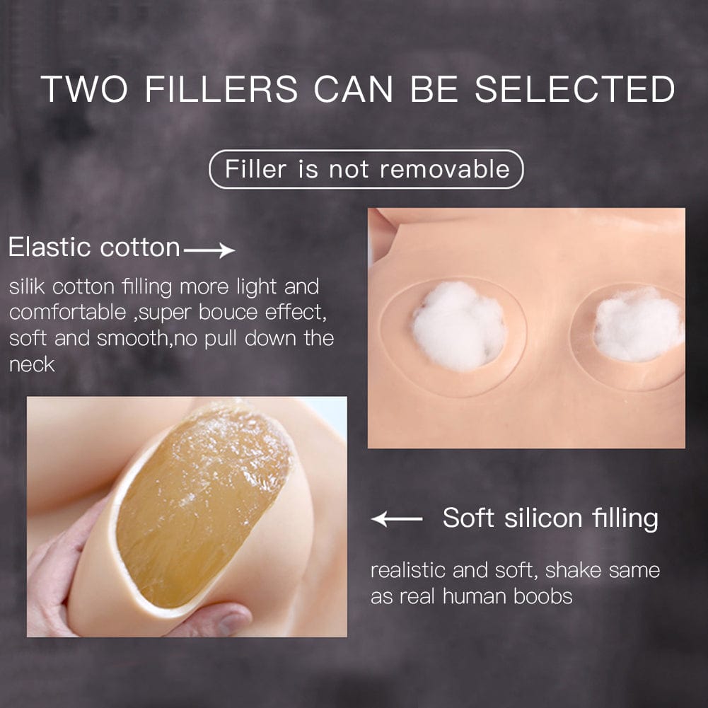 4th Weight-loss Silicone Prosthetic Breast For Drag Queen Crossdresser Male To Female cosplay~Multiple Choices~Lightweight - SANBULE