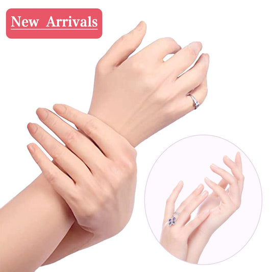 Artificial Skin Female Hand Silicone Crossdresser Gloves 1 Pair for Cosplay Corssdress - SANBULE
