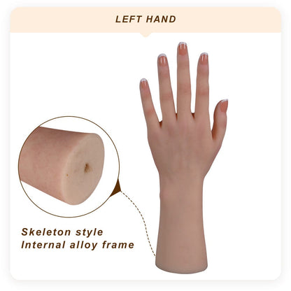 Simulation hand model Foot model reddish skin color exhibit foot fetish silicone props Real Shape sexy female foot model - SANBULE