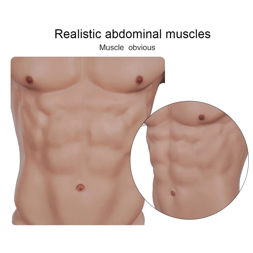 8th New Upgraded Artificial Muscle Belly Macho Realistic Vest Soft - SANBULE