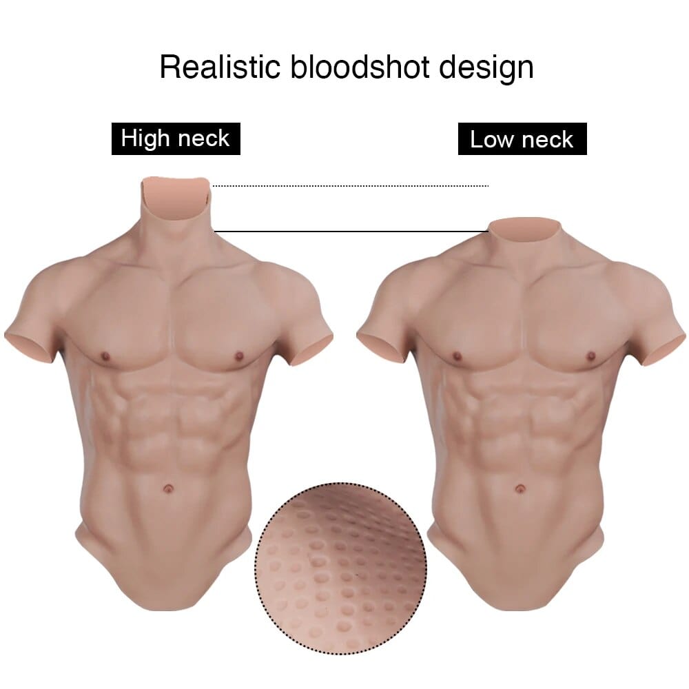 8th New Upgraded Artificial Muscle Belly Macho Realistic Vest Soft - SANBULE