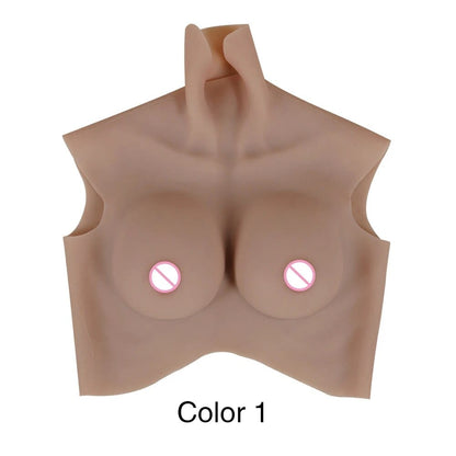 7th Big Size No Oil Silicone Breast Forms Realistic Fake Boobs Enhancer For Shemale Transgender Crossdresser. - SANBULE