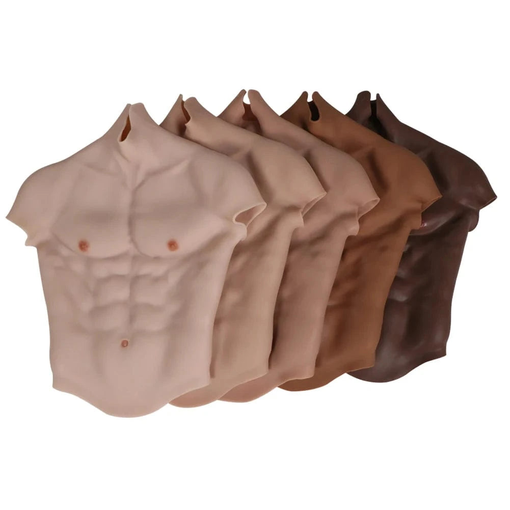 9th No Oil Upgraded Silicone Muscle Suit Breastplate - SANBULE
