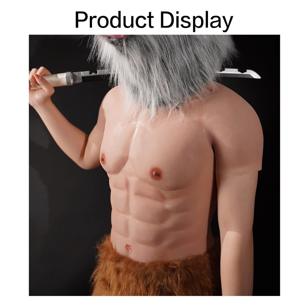 6th Fake Chest Silicone Simulation Muscle Abs Breast Forms - SANBULE