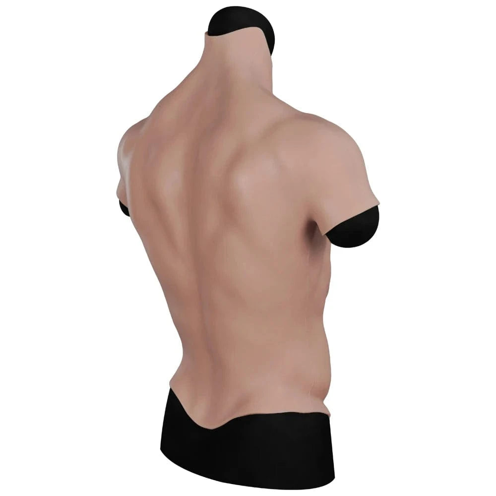 8th Upgraded Silicone Muscle Suit Breastplate Fake Chest Muscle - SANBULE