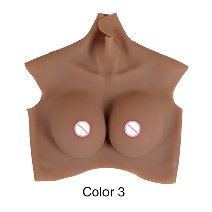 7th Big Size No Oil Silicone Breast Forms Realistic Fake Boobs Enhancer For Shemale Transgender Crossdresser. - SANBULE