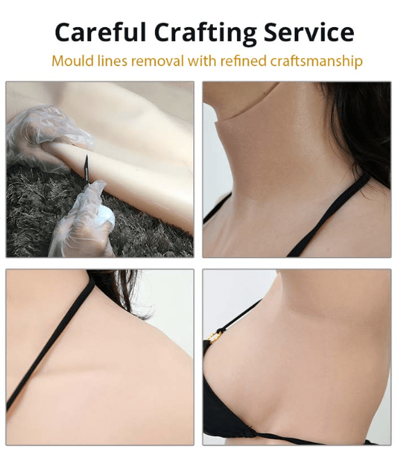 9th Oil-Free Silicone Bodysuit Makeup With Cool Floating Pussy Pussy For Transgender Shemale Boobs Plate Male To Female - SANBULE