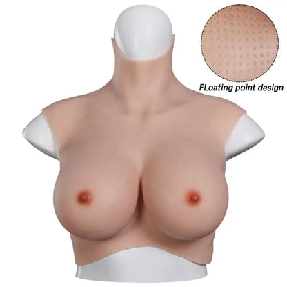 New Upgraded Airbag+Silicone or Full Silicone Top Quality Realistic Silicone Breast Forms With Bloodshot Design - SANBULE