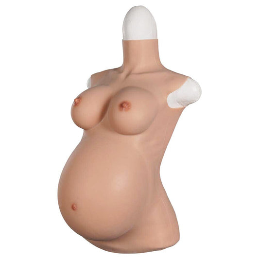 4th Generation 4/6/9 Months Pregnant Fake Chest With Belly Pregnancy simulation - SANBULE